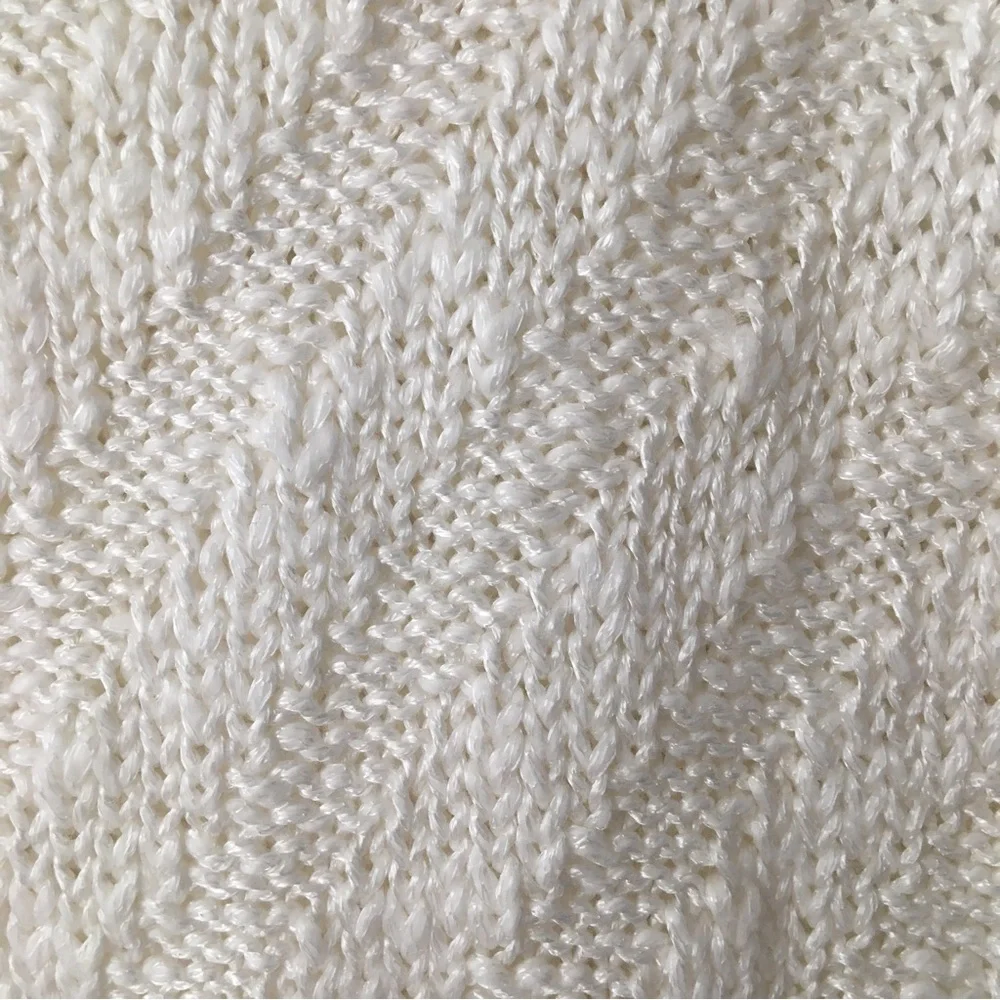Free People Chevron Tank top Knit Sweater Ivory Size Medium - Picture 9 of 14
